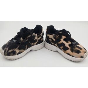 adidas Torsion Ortholite Animal print‎  Baby Black Sneakers Size 4K Slip on